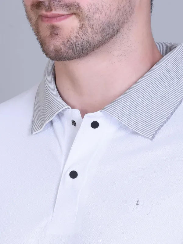 White_Premium_Sap_Matte_Polo_T-Shirt_For_Men