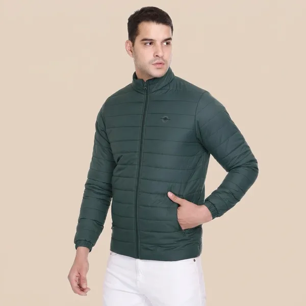 Bottle_Green_Premium_Polyester_Puffer_Jacket_For_Men