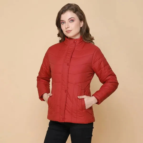 Maroon_Premium_Polyester_Wo_Puffer_Jacket_For_Women