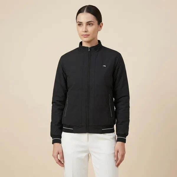 Black_Premium_Nylon_Puffer_Jacket_For_Women
