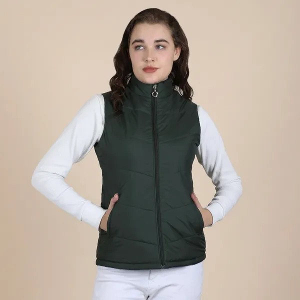 Olive_Premium_Polyester_Sleeveless_Jacket_For_Women