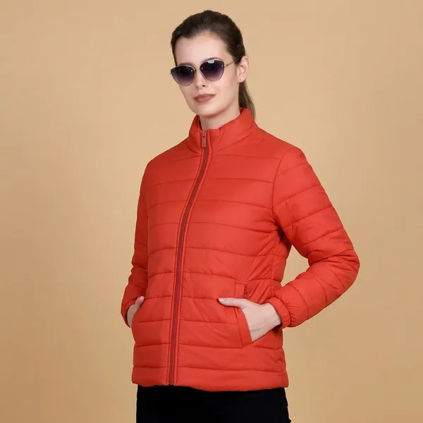 Bright_Red_Premium_Polyester_Puffer_Jacket_For_Women