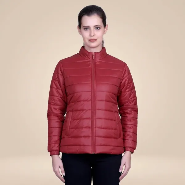Dark_Red_Premium_Nylon_Puffer_Jacket_For_Women