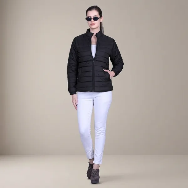 Black_Premium_Nylon_Puffer_Jacket_For_Women