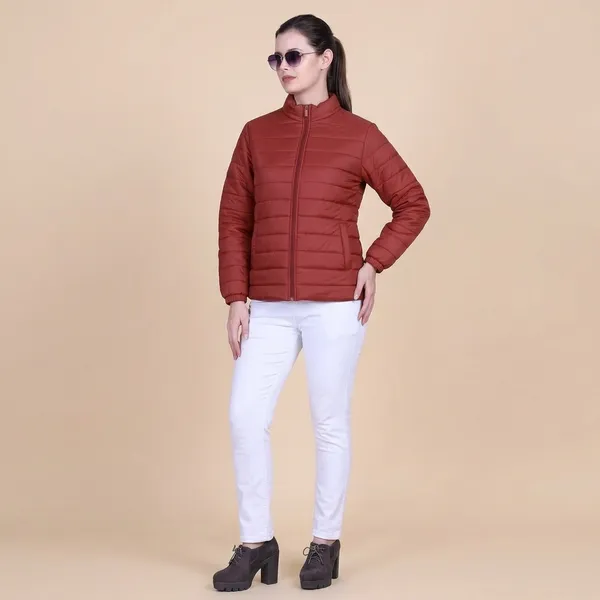Maroon_Premium_Nylon_Puffer_Jacket_For_Women