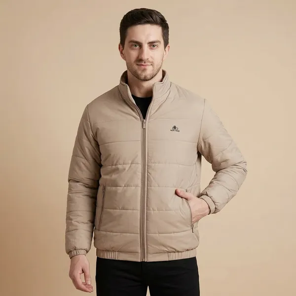 Beige_Premium_Polyester_Winter_Jacket_For_Men