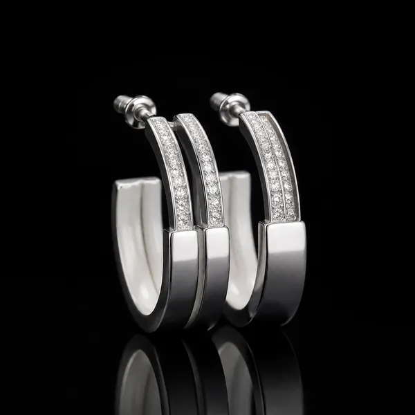 925_Silver_Gold_Tone_Hoop_Earrings_With_Crystal_Detailing