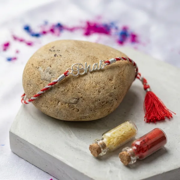 925_Sterling_Silver_Bhai_Rakhi_For_Brother_With_Kumkum_Chawal_Bottle_And_Greeting_Card