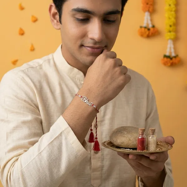925_Sterling_Silver_Bhai_Rakhi_For_Brother_With_Kumkum_Chawal_Bottle_And_Greeting_Card