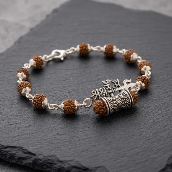 Silver_Rudraksha_Trishul_Mahakaal_Bracelet_For_Men