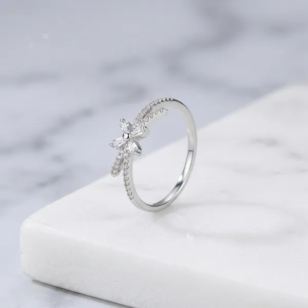 925_Silver_Floral_Crystal_Stackable_Ring_For_Women
