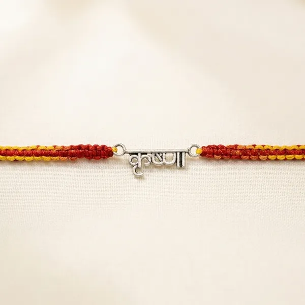 925_Silver_Red_Yellow_Thread_Krishna_Charm_Silver_Rakhi