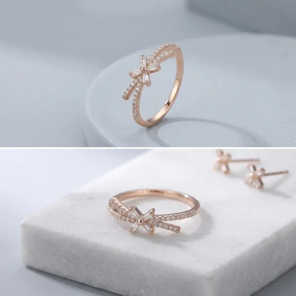 925_Silver_Crystal_Bow_Ring_For_Women