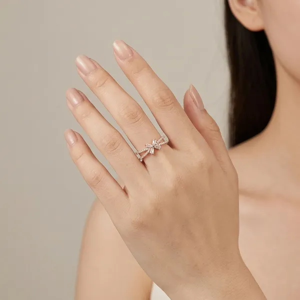 925_Silver_Crystal_Bow_Ring_For_Women