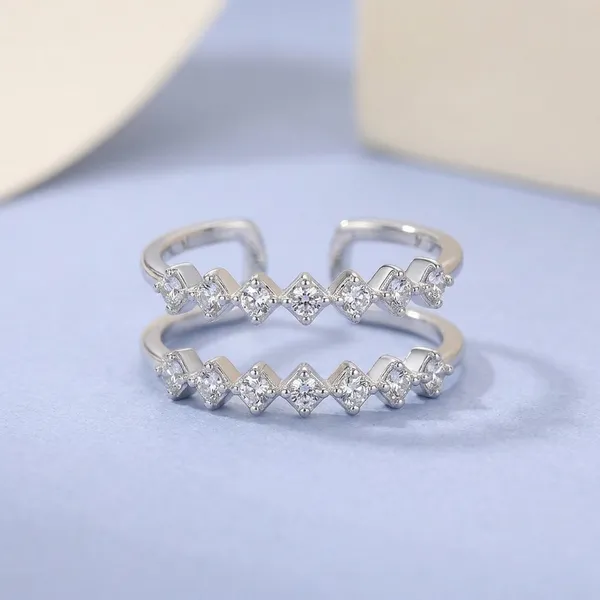 925_Silver_Dual_Band_Adjustable_Crystal_Ring_For_Women
