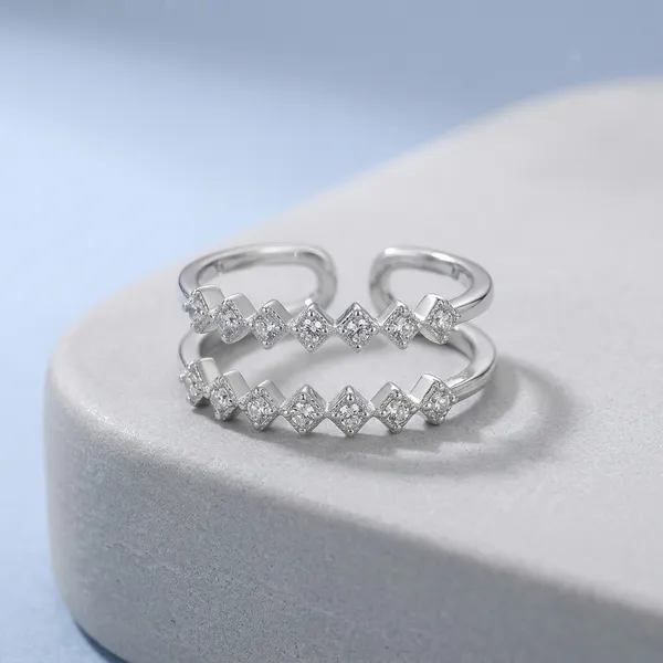 925_Silver_Dual_Band_Adjustable_Crystal_Ring_For_Women
