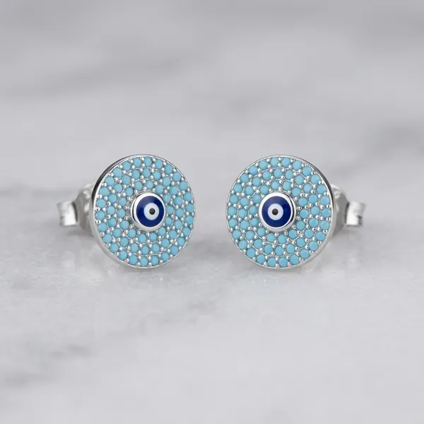 925_Silver_Turquoise_Evil_Eye_Stud_Earrings_For_Women