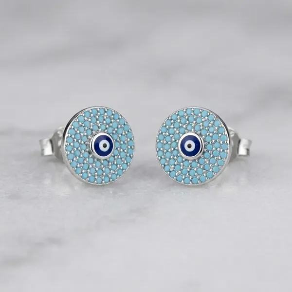 925_Silver_Turquoise_Evil_Eye_Stud_Earrings_For_Women