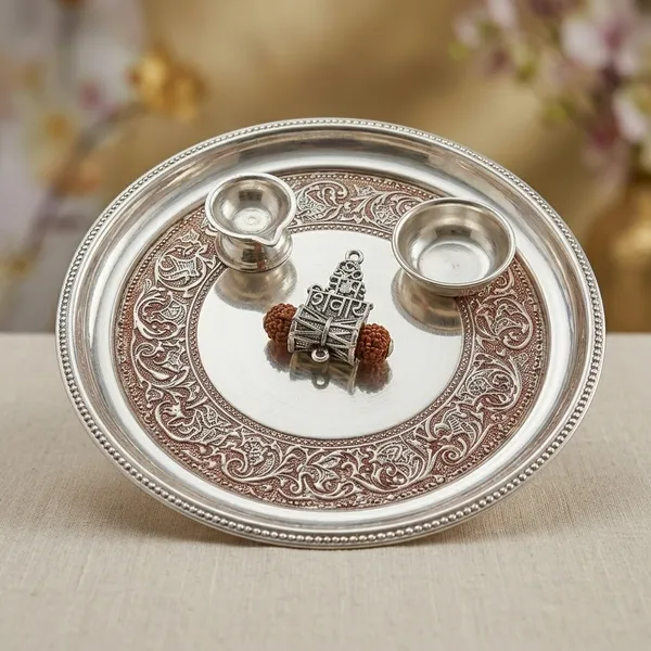 Om_Namah_Shivay_Silver_Rakhi_With_Roli_Chawal_Glass_Bottle_And_Happy_Rakhi_Card