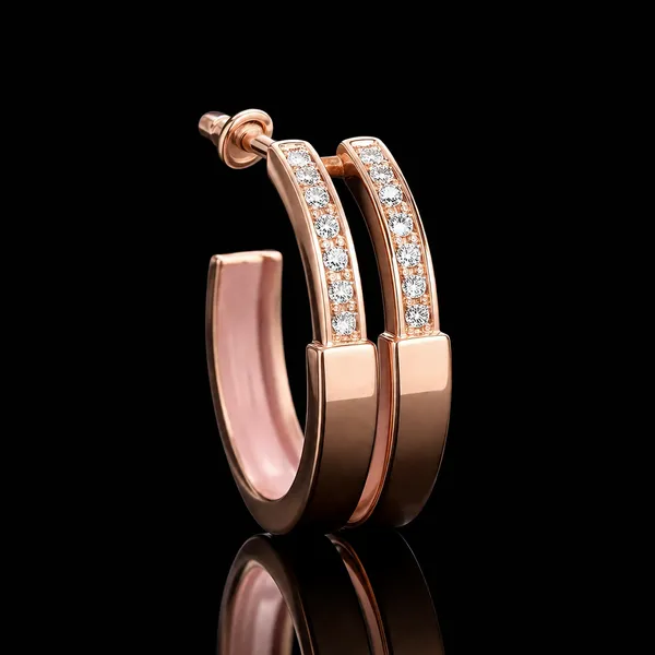 925_Silver_Rose_Gold_Tone_Hoop_Earrings_With_Crystal_Detailing