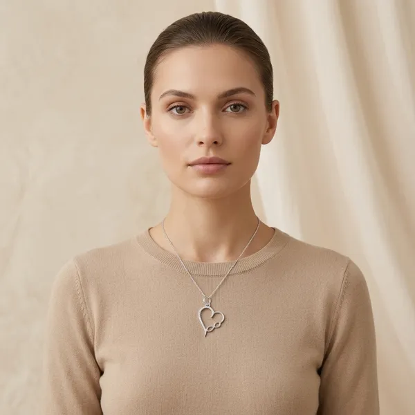 925_Silver_Heart_Infinity_Symbol_Pendant_Necklace_For_Women