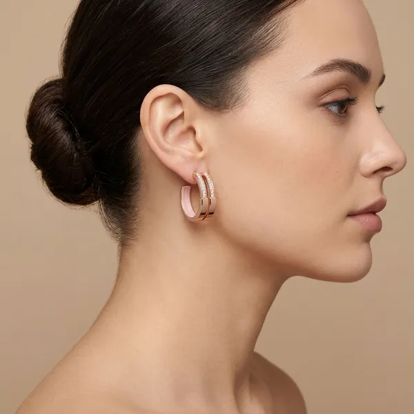 925_Silver_Rose_Gold_Tone_Hoop_Earrings_With_Crystal_Detailing