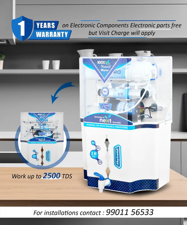 SkyLand_18L_RO+UV+UF+TDS_Water_Purifier_for_Home_(White)