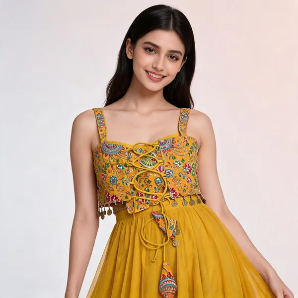 Yellow_Georgette_Anarkali_Embroidered_Suit_Set_For_Women