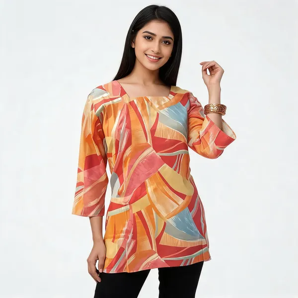 Multicolor_Cotton_Relaxed_Fit_Kurti_For_Women