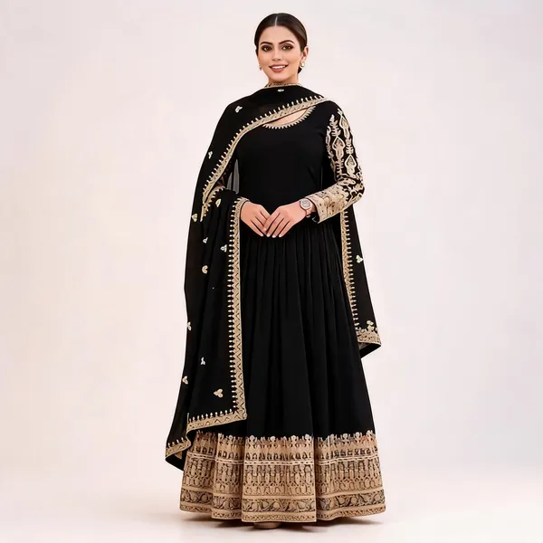 Black_Georgette_Anarkali_Suit_For_Women