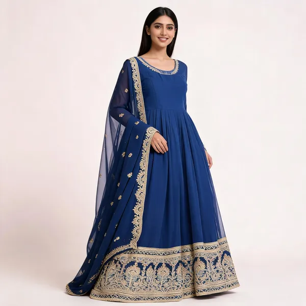 Royal_Blue_Georgette_Anarkali_Suit_For_Women