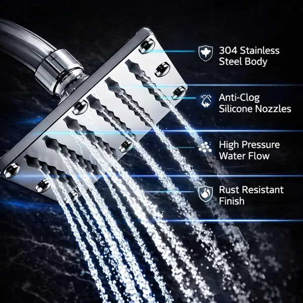 Sunka_Stainless_Steel_Square_Aquaair_Boost_Rain_Shower_Head