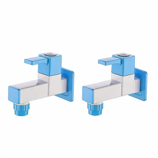 Sunka_Ptmt_Wall_Mount_Bib_Cock_Tap_With_Wall_Flange_-_Pack_Of_2