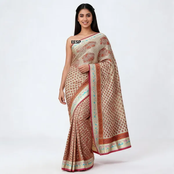 Beige_Silk_Premium_Traditional_Saree_For_Women