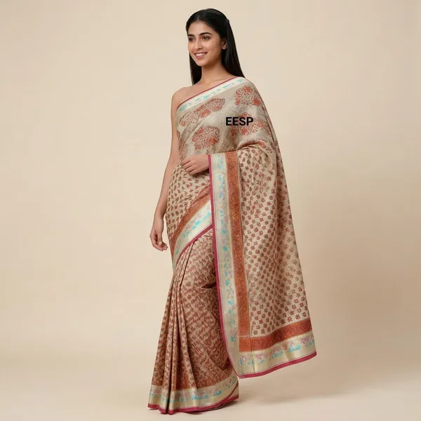 Beige_Silk_Premium_Traditional_Saree_For_Women