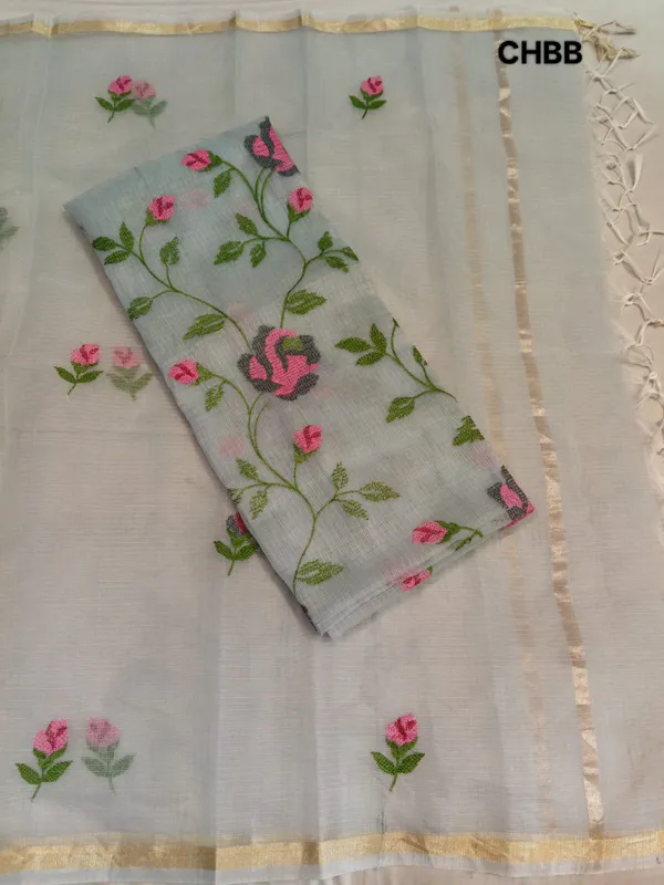 Light_Blue_Kota_Doria_Suits_2Pc_Dress_Material_For_Women