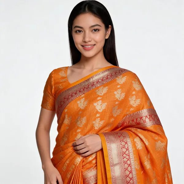 Orange_Silk_Premium_Traditional_Woven_Saree_For_Women