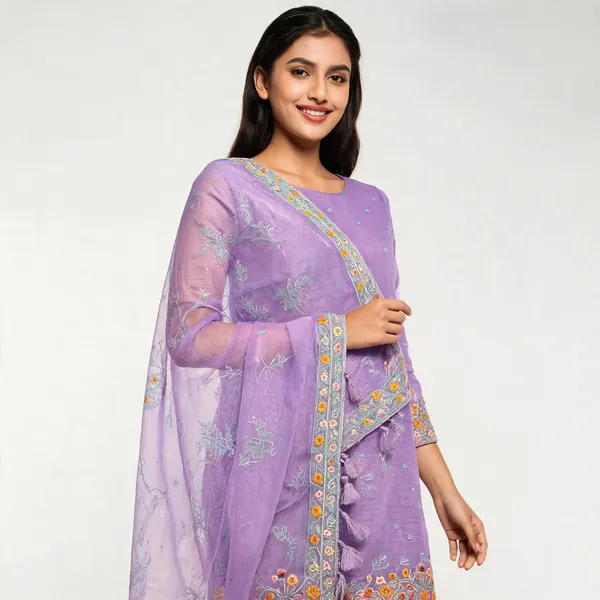 Lavender_Organza_Premium_Unstitched_Suit_Set_For_Women