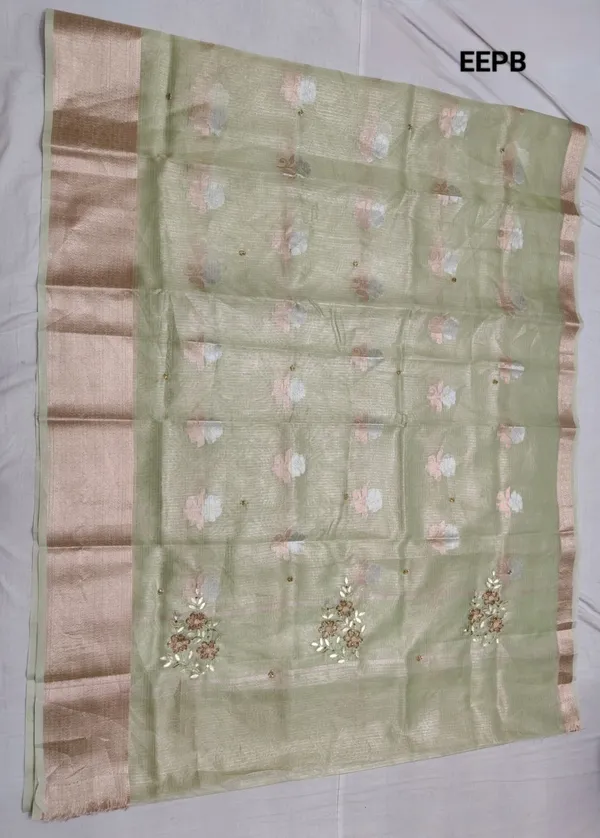 Mint_Green_Organza_Premium_Embroidered_Saree_For_Women