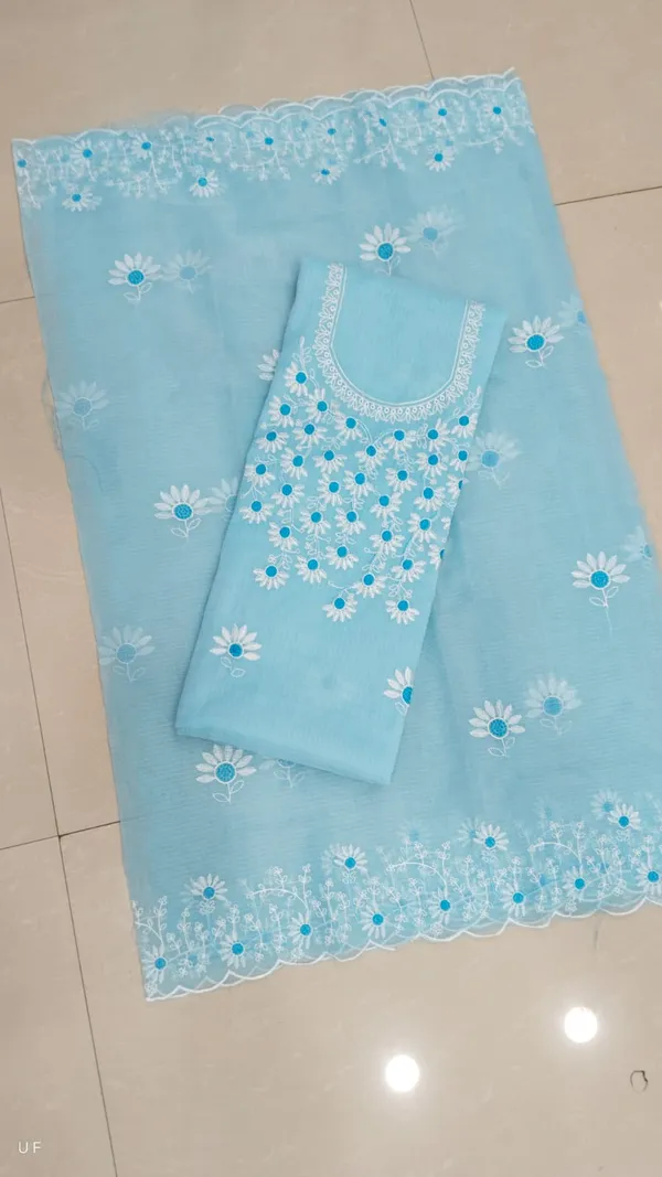 Sky_Blue_Soft_Breathable_Premium_Unstitched_Suit_Set_For_Women
