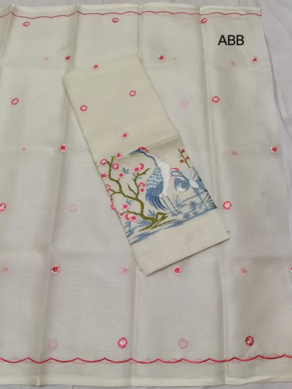 Cream_Kota_Doriya_Cotton_Suits_2Pc_Dress_Material_For_Women