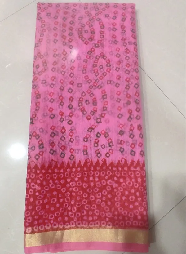 Pink_Lightweight_Flowing_With_Zari_Work_Premium_Bandhani_Saree_For_Women