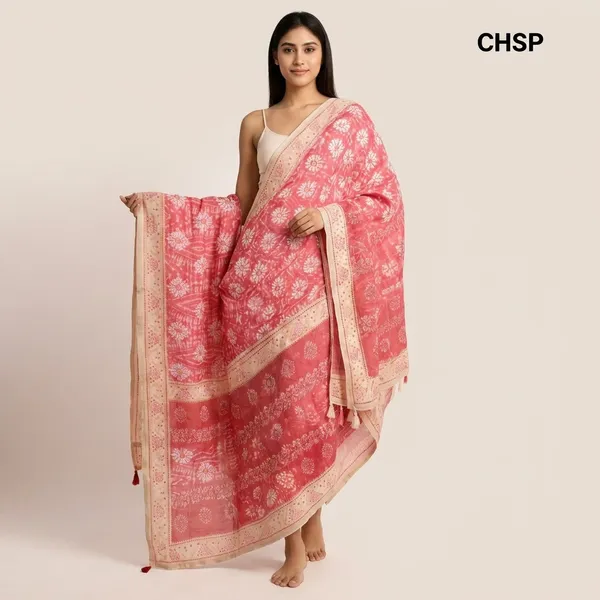 Pink_Cotton_Premium_Dohar_For_Women
