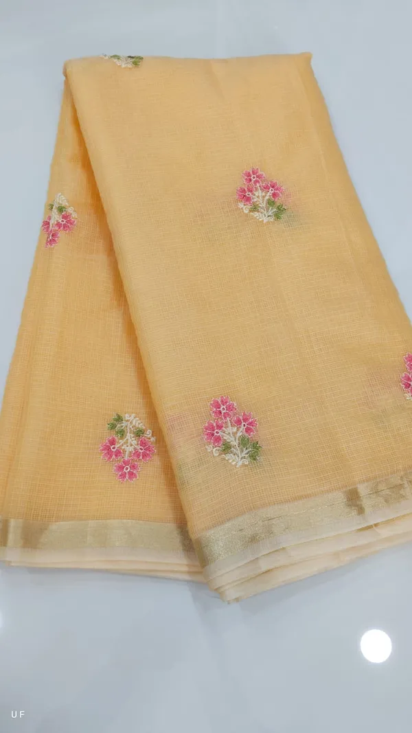 Yellow_Cotton_Premium_Unstitched_Suit_For_Women