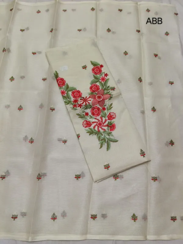 Cream_Kota_Doriya_Cotton_Suits_2Pc_Dress_Material_For_Women