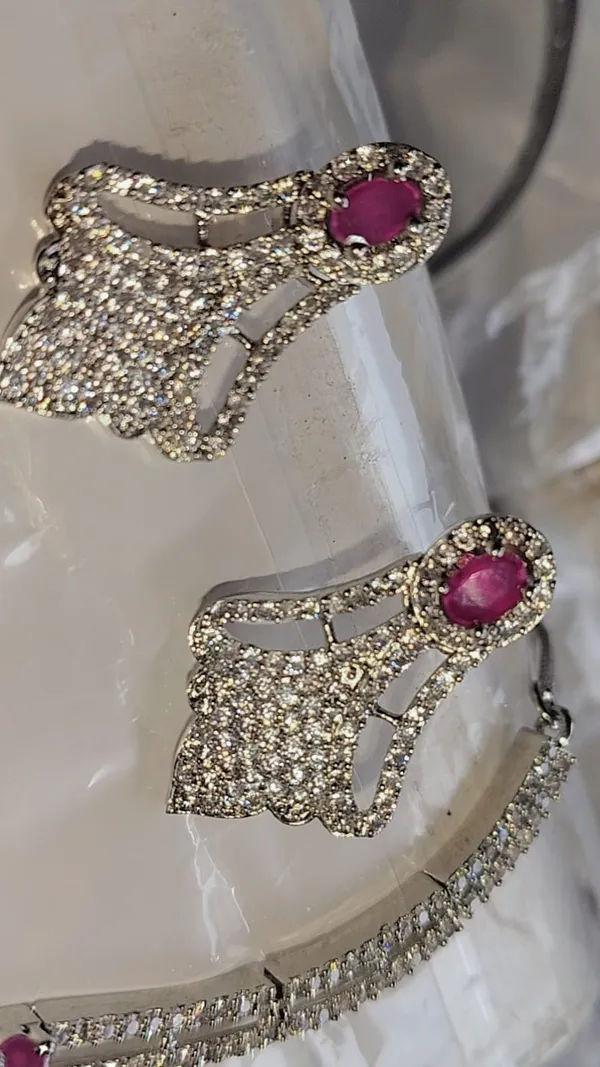 Silver_Pink_Metal_Alloy_Artificial_Jewellery_For_Women