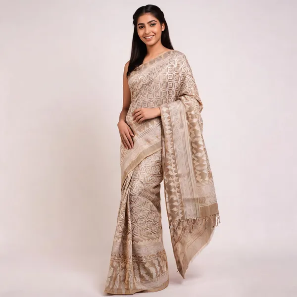 Beige_Cotton_Silk_Premium_Saree_For_Women