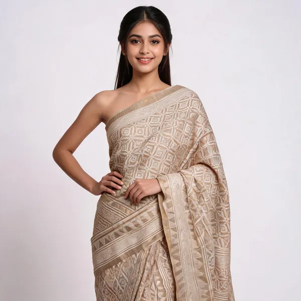 Beige_Cotton_Silk_Premium_Saree_For_Women