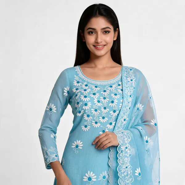 Sky_Blue_Soft_Breathable_Premium_Unstitched_Suit_Set_For_Women