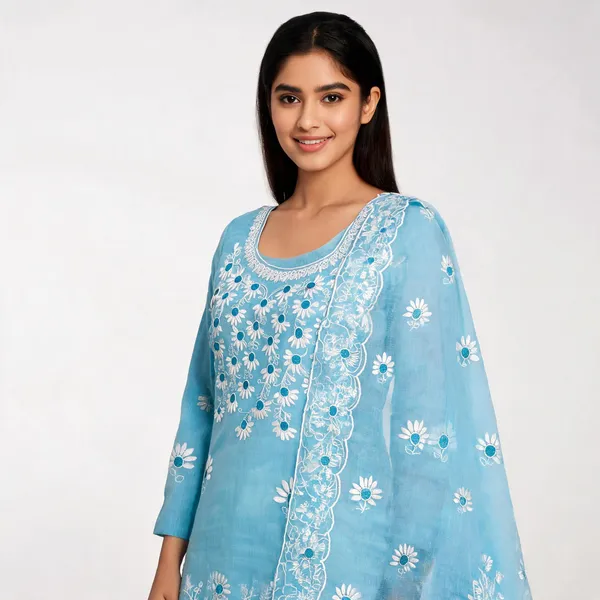 Sky_Blue_Soft_Breathable_Premium_Unstitched_Suit_Set_For_Women